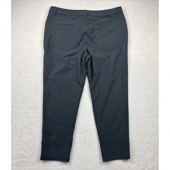LULULEMON ABC Classic Fit‎ Warpstreme Mens Pants Size 36 Gray 5-Pocket Chino EUC